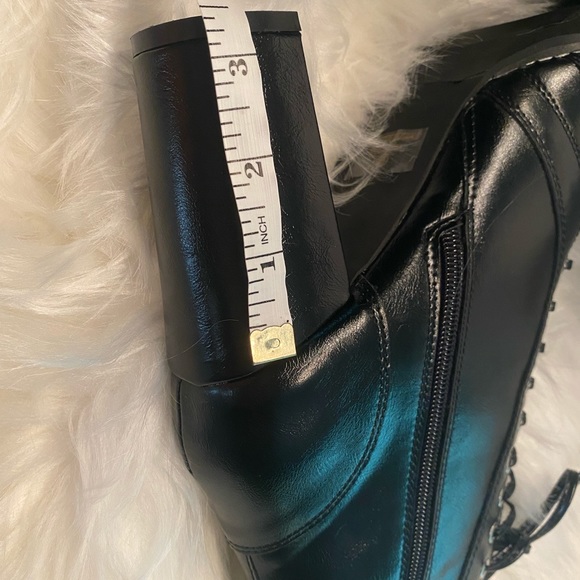 BLACK FAUX ▪️LEATHER BOOTS▪️ - Picture 6 of 9